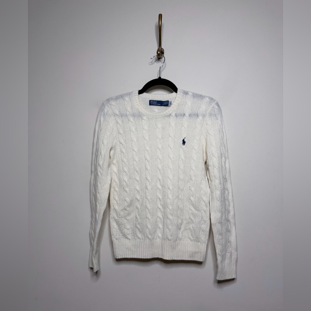 Polo Ralph Lauren Cable-Knit Wool Cashmere Blend Sweater - Picture 6 of 9